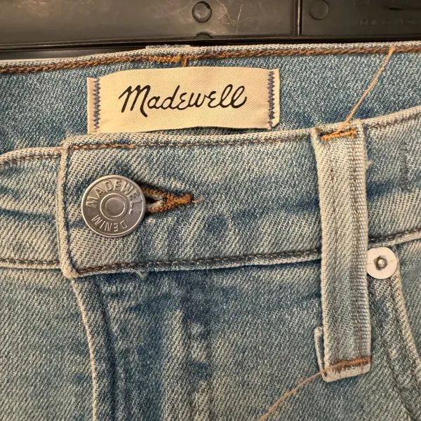 Madewell The Perfect Vintage Straight Jean Women Light Washed Blue Jeans Size 27 - Image 10