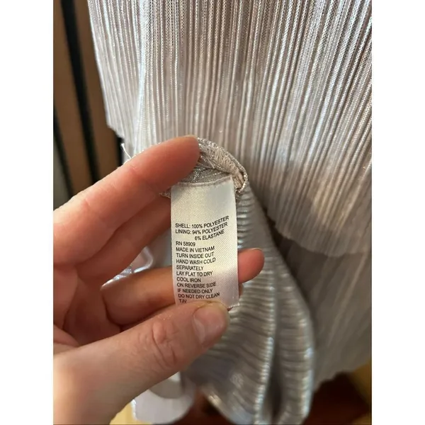 Alex Marie silver/Gold Sparkle Party Layered Dress maxi long sleeveless size 6 m - Image 7