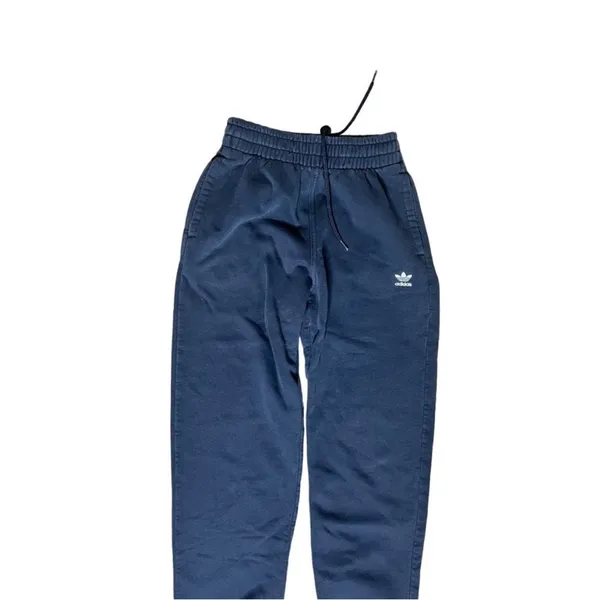 Women’s black adidas oversized sweatpants joggers - Image 3