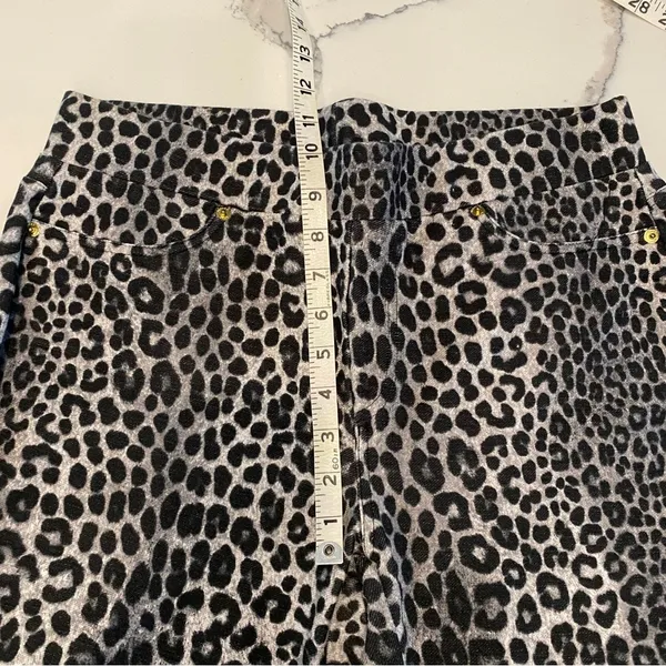 Ladies Michael Kors Snow Leopard Ponte Pants Pull-On Leggings L - Image 11