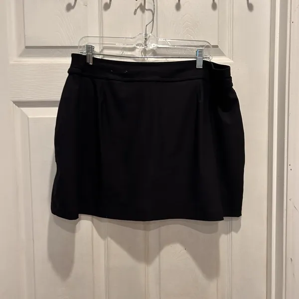 Tek Gear‎ DryTek Black Athletic Skort XL Drawstring Zip Pockets Built-in Shorts - Image 5