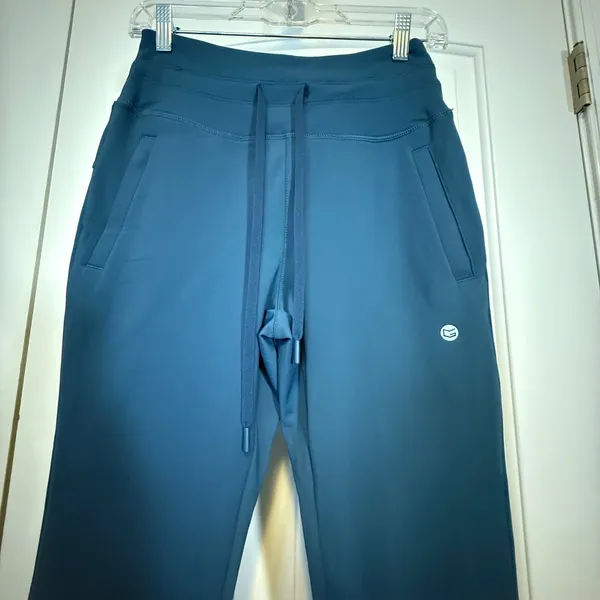 Gradual Womens XS High Waisted Joggers Teal Blue Athletic Sweatpants Run Gym NWT - Image 4