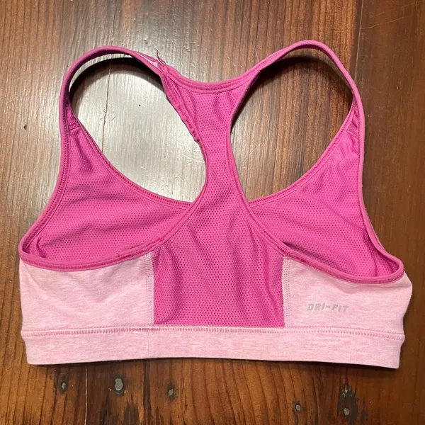 Nike DRI-FIT Pink Reversible Sports Bra Sz XS - Image 3