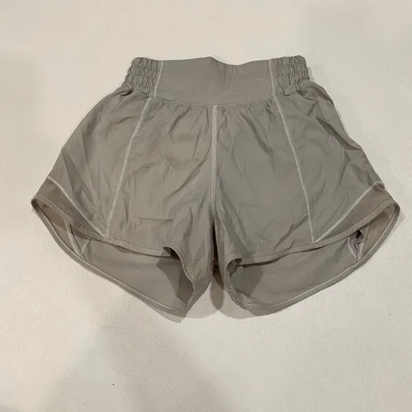 Lululemon Speed Up Shorts Size 0 Gray High Rise Running Athletic - Image 3