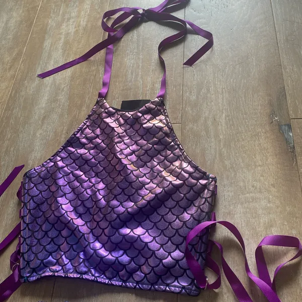 Dollskill Mermaid Technotopia ribbon lace up set XS NEW - Image 3