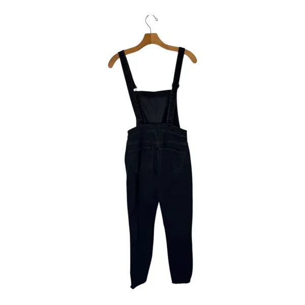 Madewell Overalls Women XS Washed Black Luna Denim‎ Skinny Gothic Grunge Outdoor - Image 4