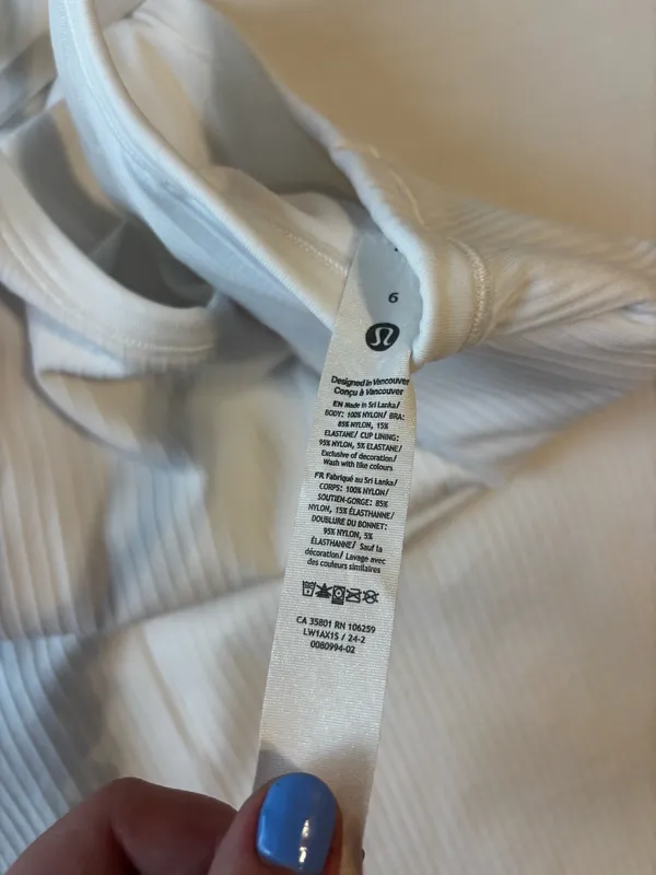 Lululemon Ebb Street Tank white  - Image 2