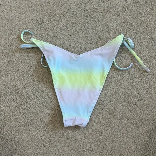 NWT Aerie Cheeky Low-Rise Bikini Bottoms Pastel Tie Dye Swimsuit Beach Size S - Image 4