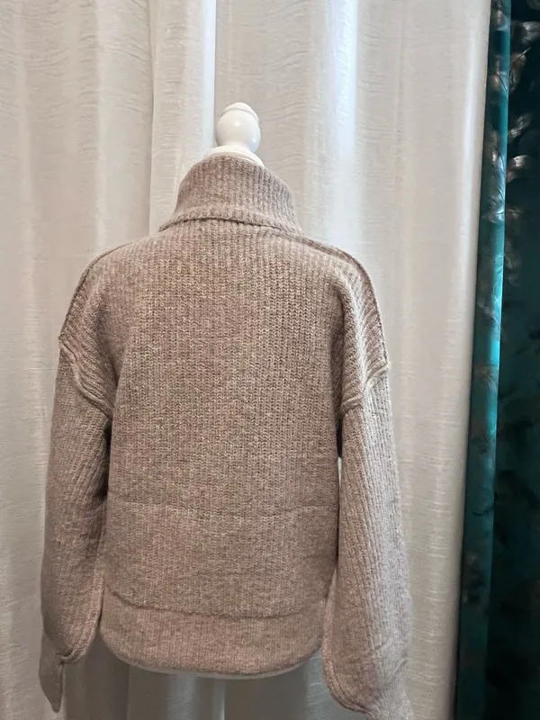 Taupe Turtleneck sweater - Image 3