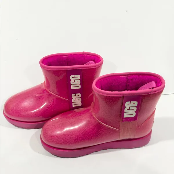 UGG Pink Clear Mini Boots Women’s 7 Waterproof Shearling Cozy Winter - Image 3