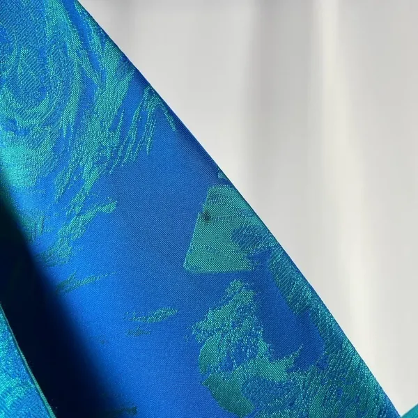 THEIA Floral Jacquard Sleeveless Pleated Dress‎ in Blue Green Size 8 - Image 10