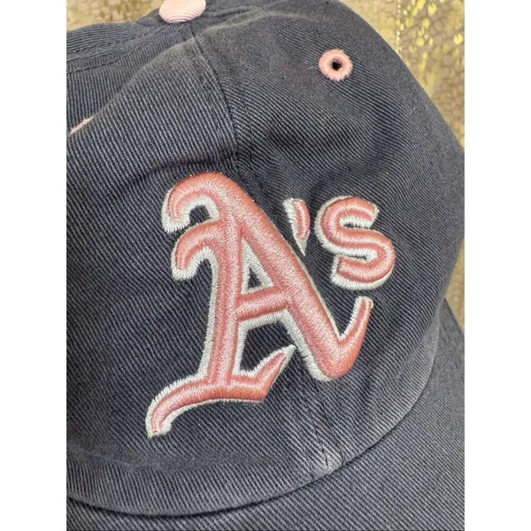 '47 Brand Women's Oakland A's Las Vegas Athletics Gray Pink MLB Baseball Cap - Image 2