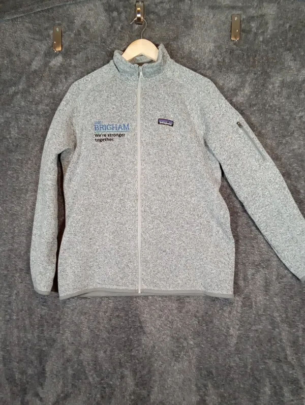 Patagonia Womens Better Sweater 1/4zip Fleece Gorpcore Birch White Grey Sz Xl - Image 8