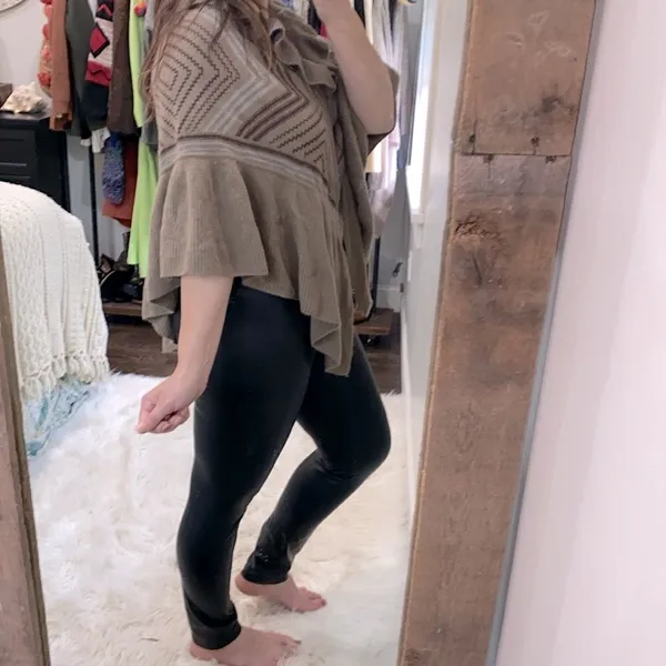 Boho knit cape sweater cardigan size medium/large - Image 2