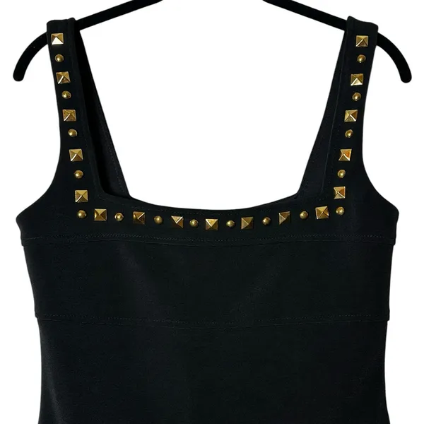 Vintage Cache Bodycon Dress Little Black Dress Cocktail Y2K Party Evening Date - Image 3