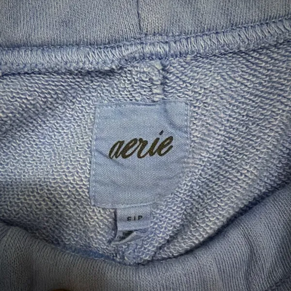 Aerie Small Straight-Leg Blue Sweatpants - Image 2
