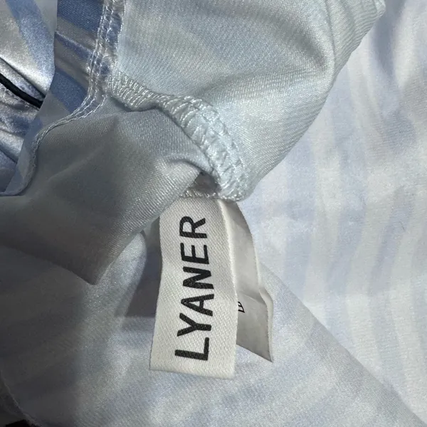 LYANER / stripe Silk Satin Pajamas p20 - Image 6