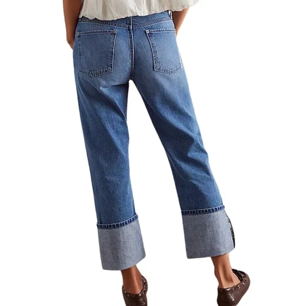 Free‎ People We The Free Slim Shade Selvedge Jeans True Blue Straight Leg 26 - Image 5