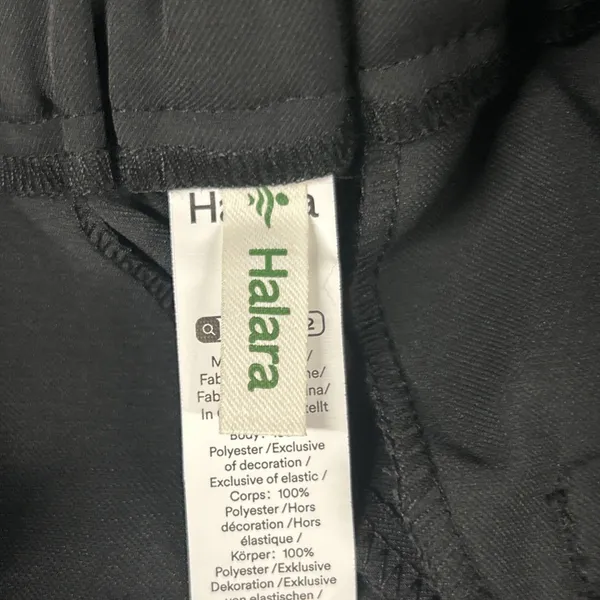 Halara Flex High Waist Tapered Black Work Pants Women Medium Pockets Stretch New - Image 3