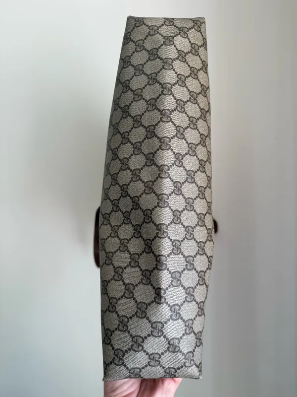Gucci GG Tote Bag Canvas Leather - Image 5