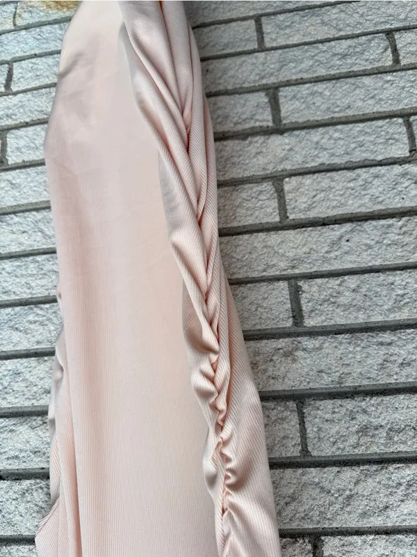 SHEIN Sleeveless Ruched Side Midi Dress - Blush - Image 2