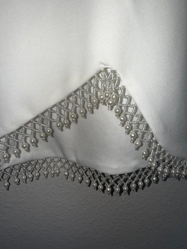 White Beaded Dress - Image 3