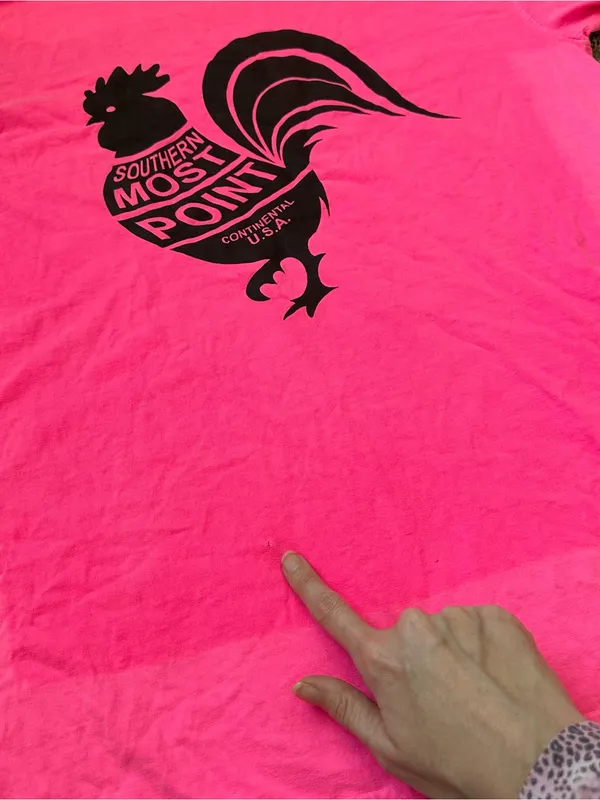 Comfort Colors Hot Pink Rooster Graphic Tee - Image 5
