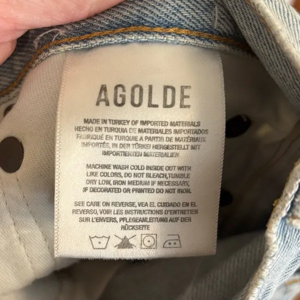 AGOLDE 100% Organic Cotton Mia Jeans in Scene - Image 6
