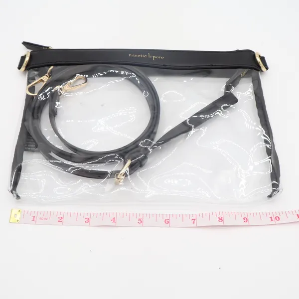 Nanette Lepore Womens Handbag Clear Transparent Adjustable Strap Crossbody Bag - Image 4