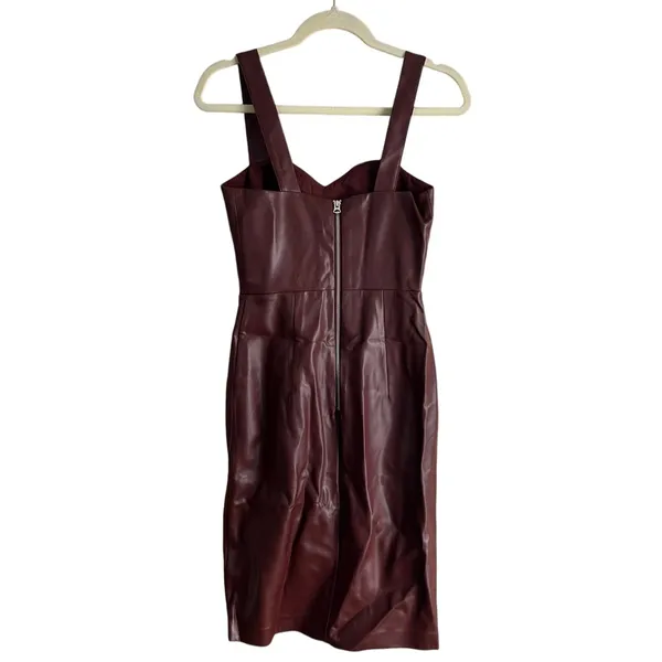 French Connection Crolenda Faux Leather Dress - Image 4