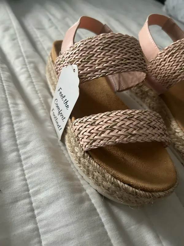 Me Too Straw platform sandals - Image 4
