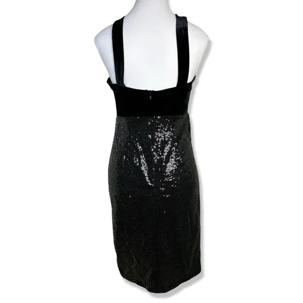 Source Unknown ⭐️SEXY Sequin Halter Dress with Metal Chain Fringe - Image 3