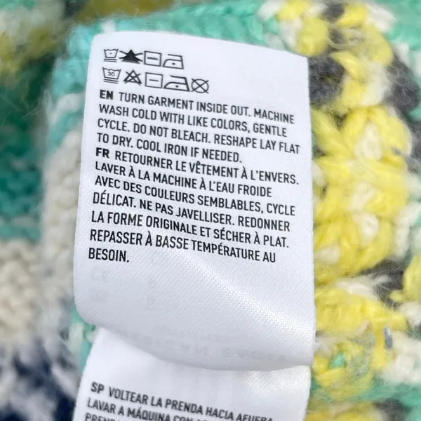 American Eagle‎ Chunky Sweater Women Small Fair Isle Mock Neck Nordic Hygge Cozy - Image 10
