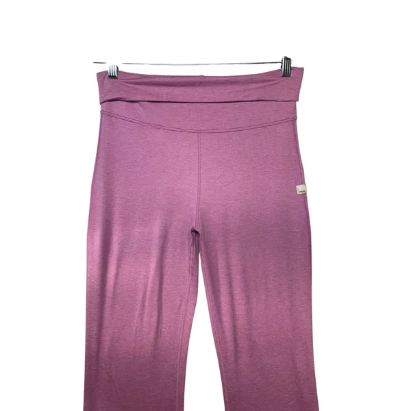 Vuori Weekend Flare Pant Heathered Pink Yoga Leggings VW4339 Womens Medium - Image 3