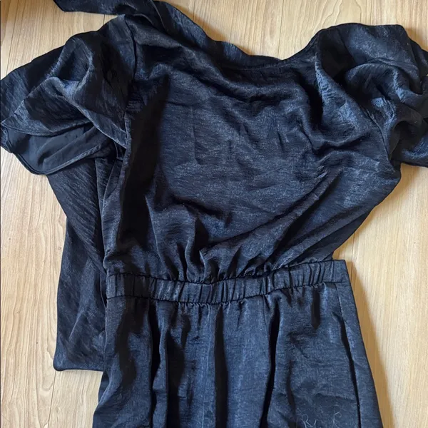 Show Me Your MuMu Black Tie Front Jumpsuit - Image 4