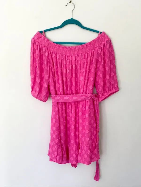 Lilly Pulitzer Pink Rochelle Romper - Image 3