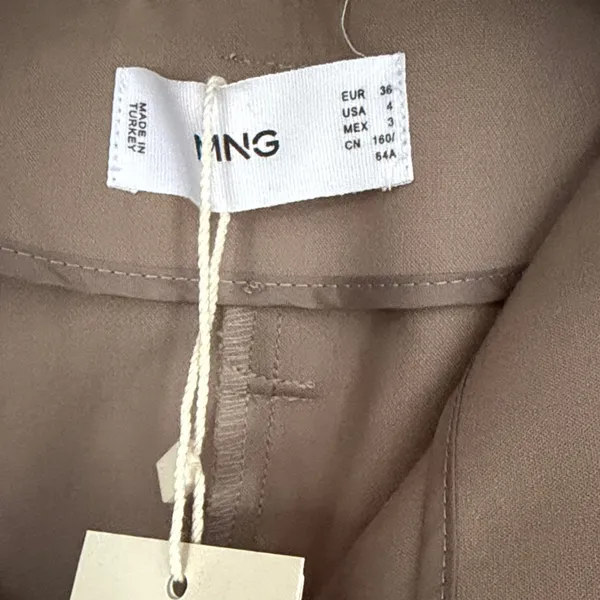 Mango Trousers Slacks Dress Pants for Women Tan Khaki - Image 6