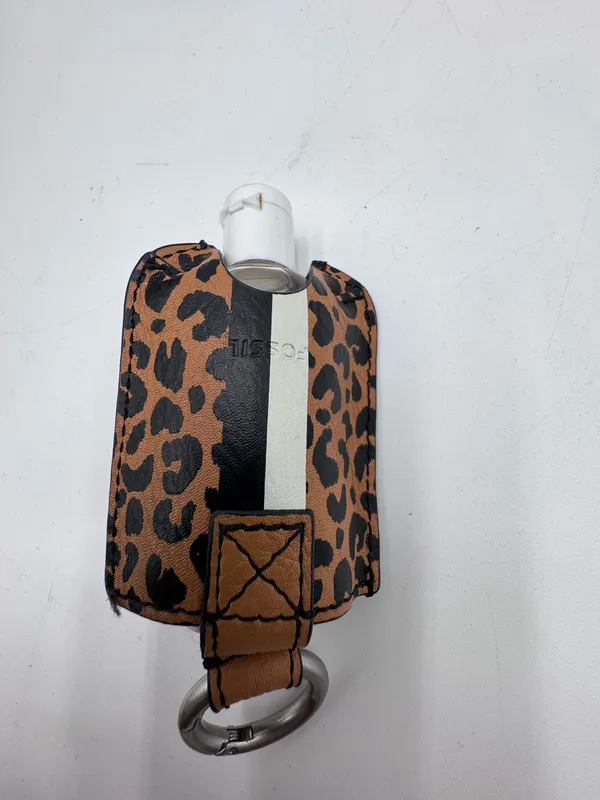 Fossil Leopard Print Satchel Crossbody Bag Wallet Card Holder Matching Set - Image 12