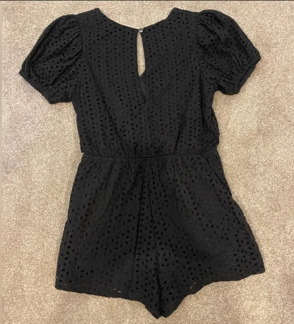 Isabelle's Cabinet Black Eyelet Romper - Image 2