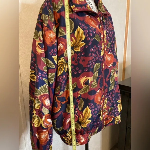 Vintage 80's EVR Crazy Sexy Cool Totally Rad Multi Color Windbreaker Jacket L - Image 6