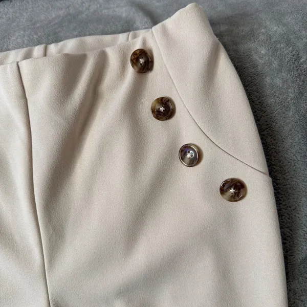 Jules & Leopold High Waist Wide Leg Sailor Pants Size S Button Front Nautical - Image 3