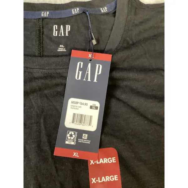 Gap Womens Long‎ Sleeve Tee True Black Crew Neck Shirt XL NWT GP003758 - Image 4