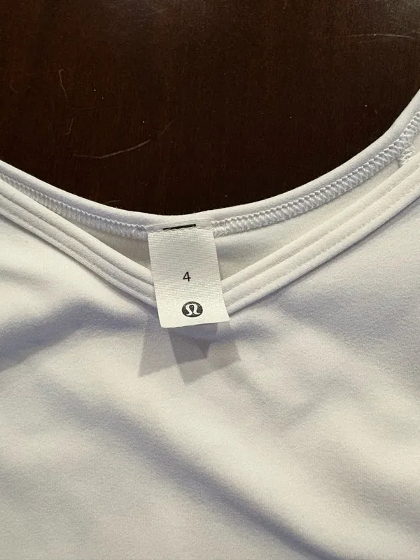 Lululemon Align Cropped Short Sleeve White - Image 3