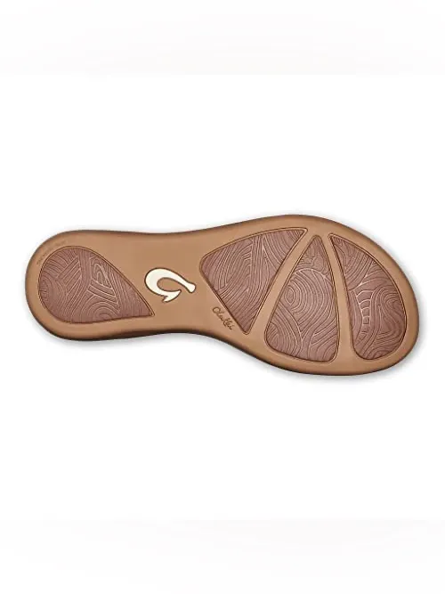 OluKai Women’s Aukai Leather Flip-Flop Sandals, Size 6 - Image 2