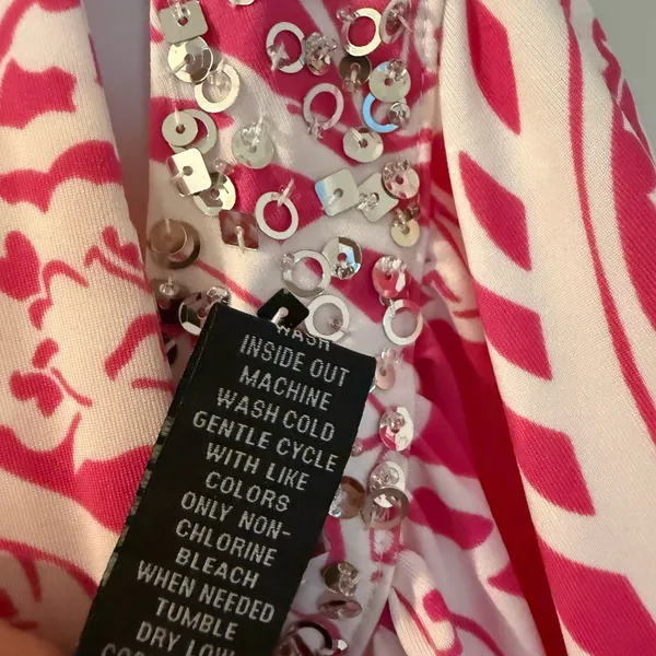 INC Pink and White Racer Back Top - Image 4