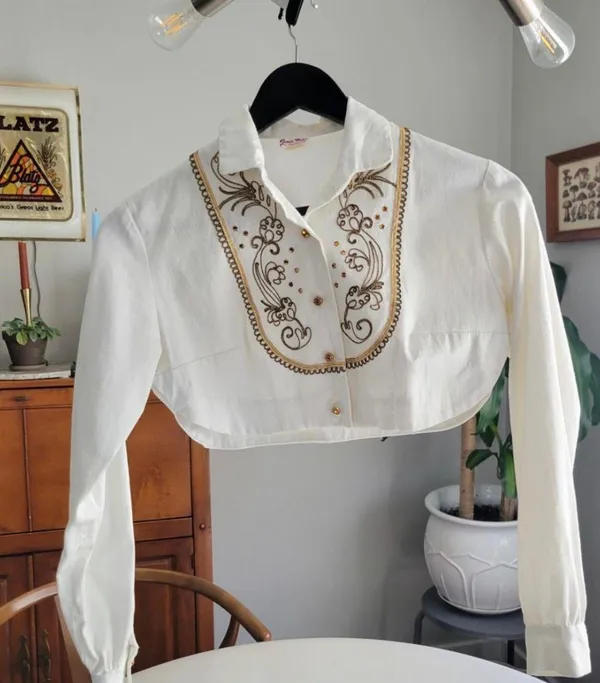 Western Country Shirt Crop - Image 2