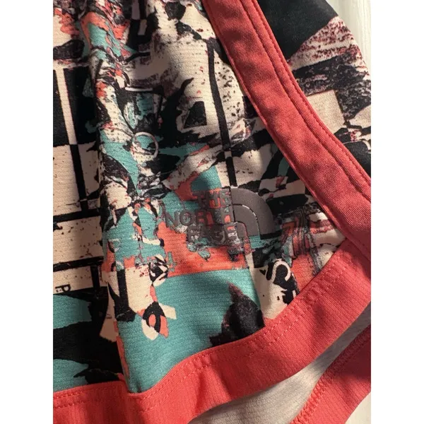 The North Face Running Shorts Womens XL Multi Color FlashDry Abstract Print - Image 2