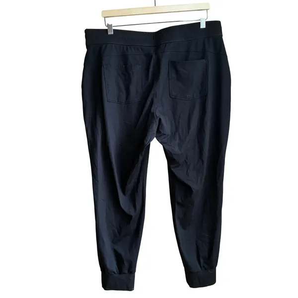Athleta Jogger Pants XL Black Womens Activewear Lycra Spandex Stretch - Image 5