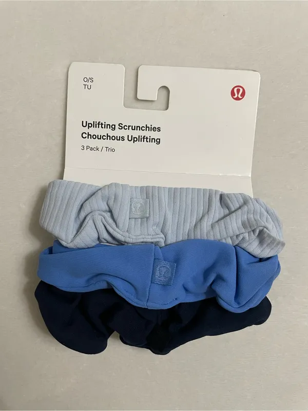 lululemon athletica NWT Uplifting 3 Pack Hair Scrunchie Ponytail Accessory - Image 2