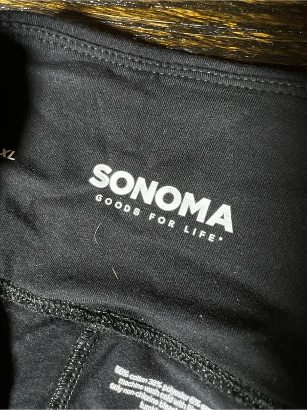 NWT Sonoma Black Bootcut Legging Yoga Pants XL High Rise - Image 6